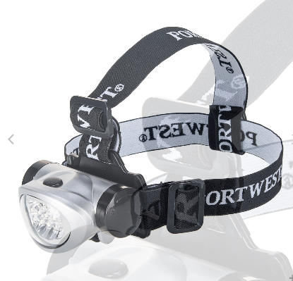 Portwest PA50SIR LED Head Light, Color-Silver