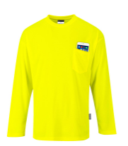 Portwest S579 Day-Vis Pocket Long Sleeve T-Shirt