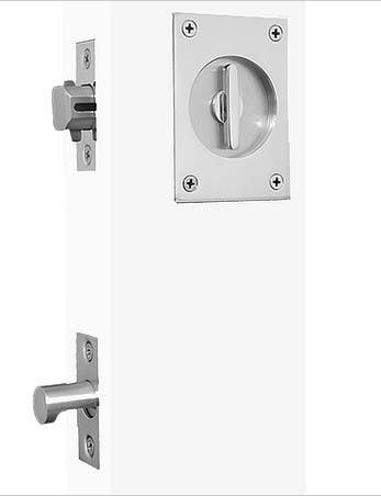 Accurate Lock & Hardware 161-PA Sliding & Pocket Door Tubular Passage Set