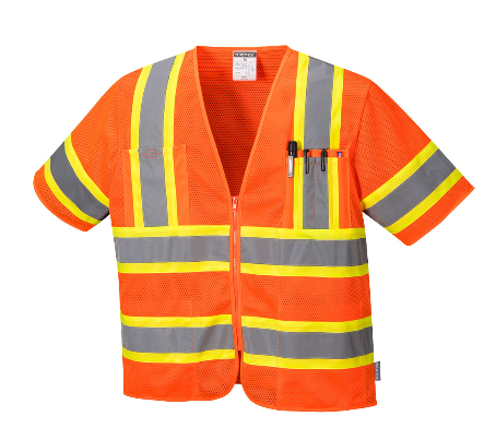 Portwest US383 Augusta Sleeved Hi-Vis Vest