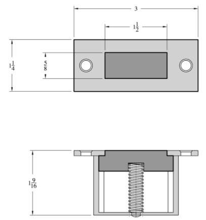 Accurate Lock & Hardware 8790 Dust Proof Strike
