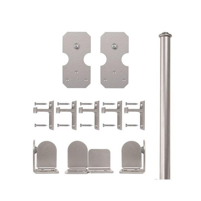 Custom Service Hardware QG.1300.NR. Notched Rectangle Hardware Short Bracket Kit