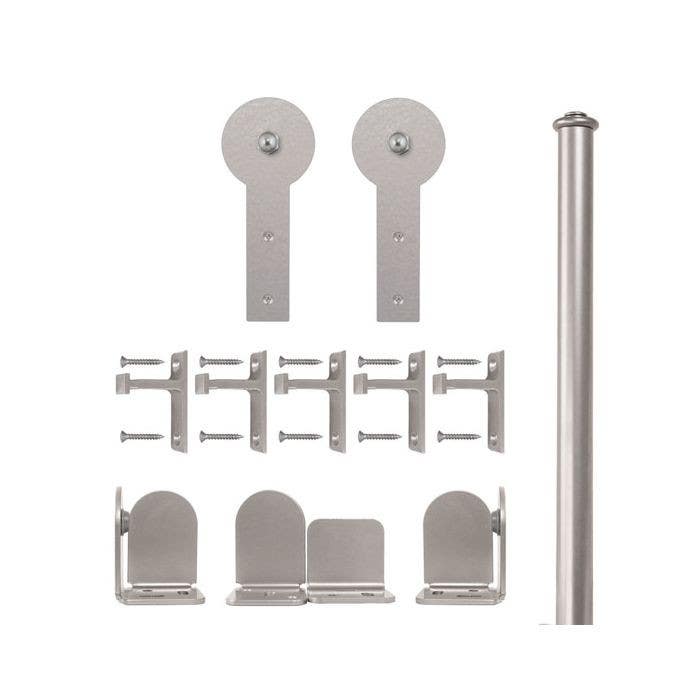 Custom Service Hardware QG.1300.RS. Round Stick Hardware Short Bracket Kit