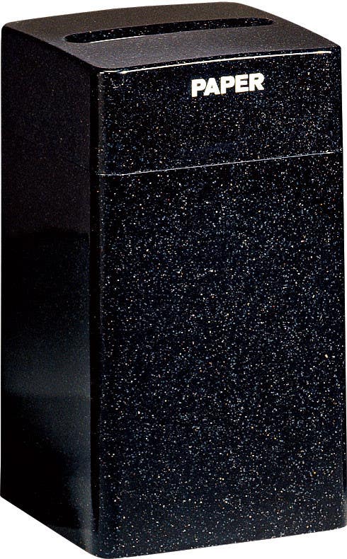 Peter Pepper 103 Square Fiberglass Recycling Receptacle PPP Finish