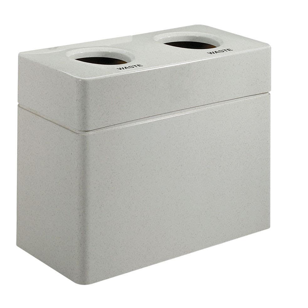 Peter Pepper 1035S Fiberglass Recycling Center W/ Only 2 Hole Top Opening ( R - (1) 9" Hole, (1) 9" Hole Paper Slot )