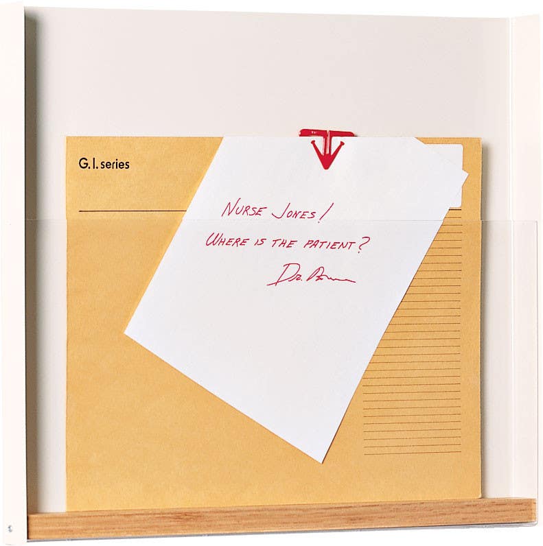 Peter Pepper 13115P 1 Pocket Magazine Rack Steel Shell & Clear Acrylic Front Panel