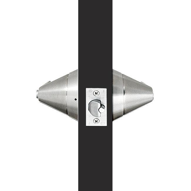 TownSteel TRX-L Grade 1 Cylindrical Lockset w/ Ligature Resistant Trim-Lever, Satin Stainless Steel