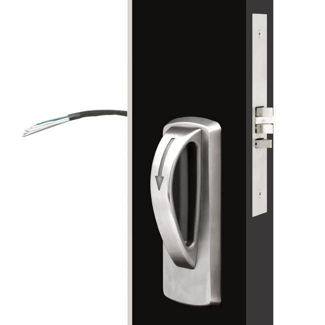 TownSteel XMRX-A Electrified Mortise Lock w/ Ligature Resistant Trim-Arch, Satin Stainless Steel