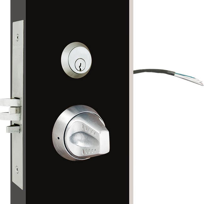 TownSteel XMRX-K Electrified Mortise Lock w/ Ligature Resistant Trim-Knob, Satin Stainless Steel