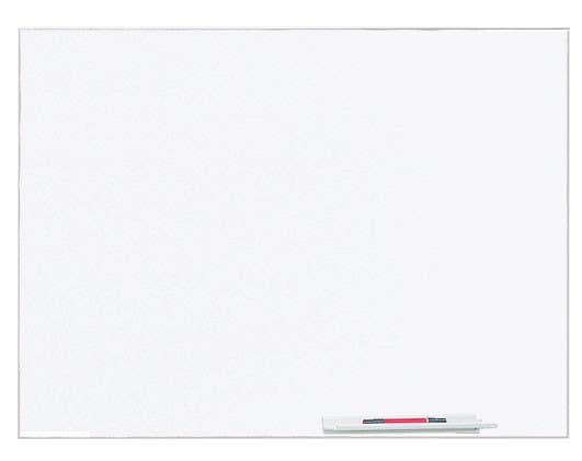 Peter Pepper WS Writing Surface Wall Mounted W/ Natural Anodized Aluminum Frame & White Porcelian Panel