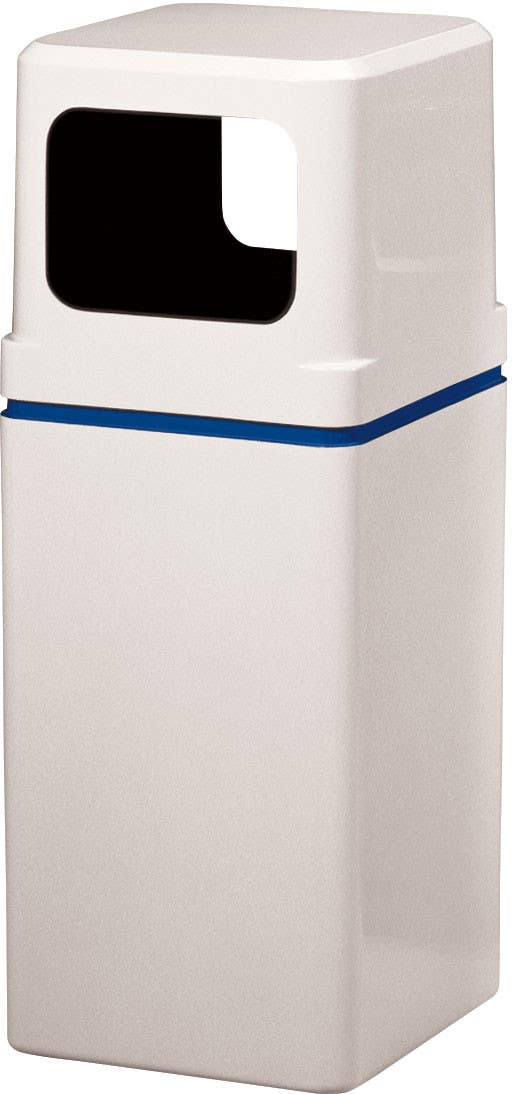 Peter Pepper 1082 (2) 8" x 11" Trash Opening Fiberglass Trash Receptacle PPP Finish