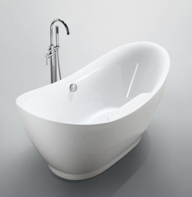 Bellaterra BA6514 Salerno 68 inch Freestanding Bathtub in Glossy White