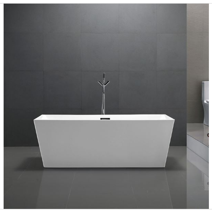 Bellaterra BA68 67 inch Freestanding Bathtub in Glossy White