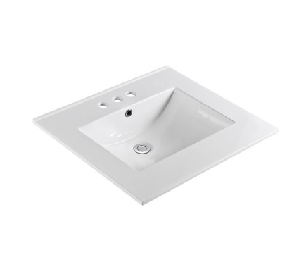 Bellaterra 302522 25 in. Single Sink Ceramic Top