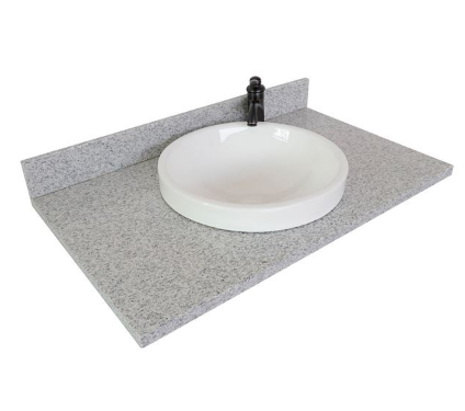 Bellaterra 430003-37 37" Granite Top With Round Sink