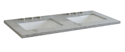 Bellaterra 430002-49D 49" Countertop And Double Rectangle Sink