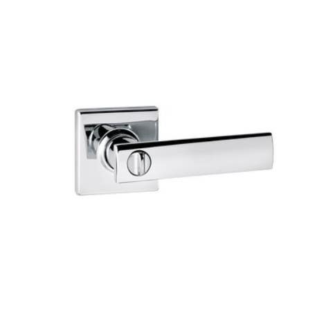Kwikset 730VDL  282-821 Privacy Vedani Lever with Six Way Adjustable Latch, Standard Round Corner Strike, Bright Chrome