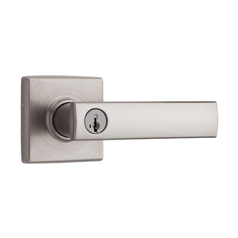 Kwikset 740VDL 282-855 Entry Vedani Lever, with Smart key Cylinder, Satin Nickel