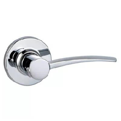 Kwikset 720KTL 282-770 Passage Katara Lever with Round Corner Latch, Satin Chrome