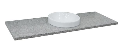 Bellaterra 430003-61 61" Countertop And Single Round Sink