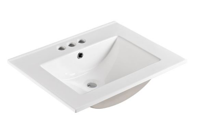 Bellaterra 302418 24 in. Single Sink Ceramic Top