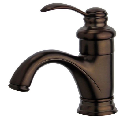 Bellaterra 10118A1-ORB-W Barcelona Single Handle Bathroom Vanity Faucet in Oil Rubbed Bronze