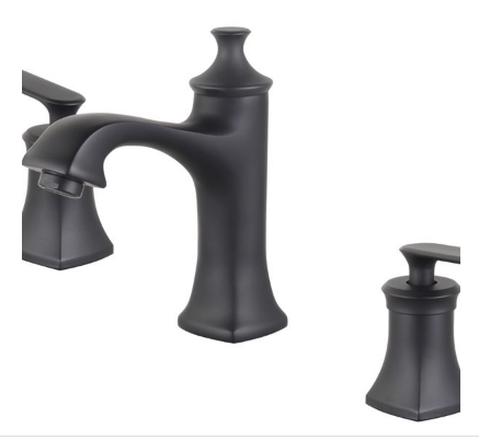Bellaterra 2212 Aversa Double Handle Widespread Bathroom Faucet with Drain Assembly