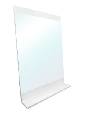 Bellaterra 203172-M Solid Wood Frame Mirror With Shelf