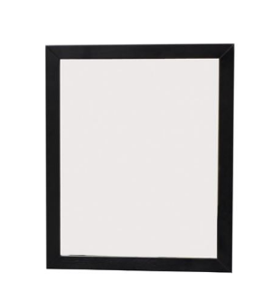 Bellaterra 804375-MIR 24 in. Mirror, Finish- Black Oak