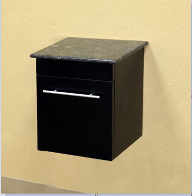 Bellaterra 203108-CABINET Solid Wood Wall Mount Side Cabinet