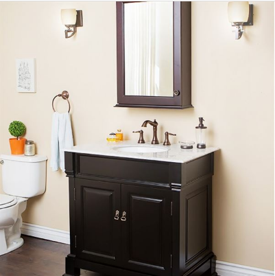 Bellaterra 205036 36 In Single Sink Vanity-Wood