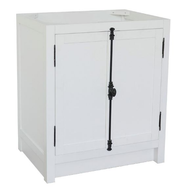 Bellaterra 400100-GA 30" Single Vanity In Glacier Ash Finish - Cabinet Only