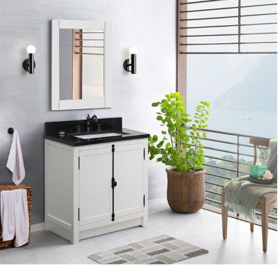 Bellaterra 400100-GA 31" Single Vanity In Glacier Ash