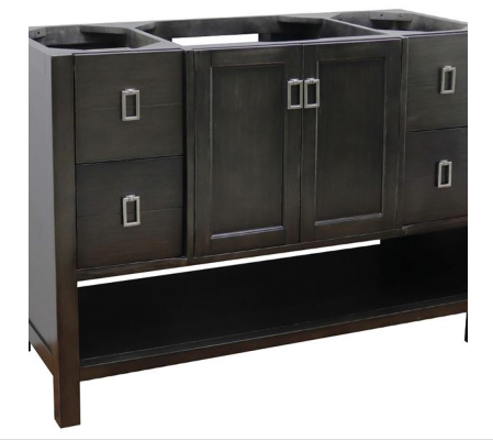 Bellaterra 400300-SB 48" Single Vanity In Silvery Brown Finish - Cabinet Only