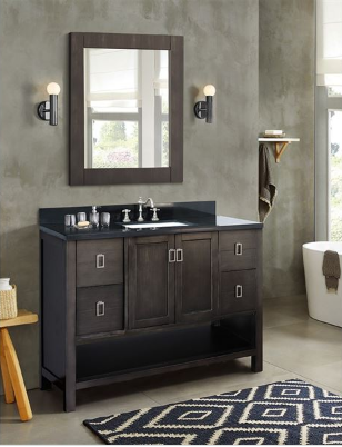 Bellaterra 400300-SB 49" Single Vanity In Silvery Brown