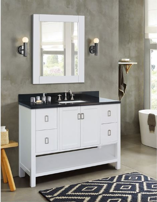 Bellaterra 400300-WH 49" Single vanity in White