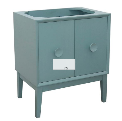 Bellaterra 400400-AB 30" Single Vanity In Aqua Blue Finish - Cabinet Only