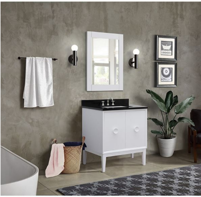 Bellaterra 400400-WH 31" Single Vanity In White