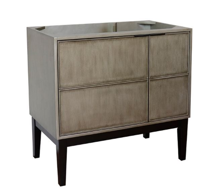 Bellaterra 400500-LN 36" Single Vanity In Linen Brown Finish - Cabinet Only