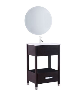 Bellaterra 9001-24-ES-SET 24 In Single Sink Vanity-Manufactured Wood-Espresso