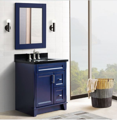 Bellaterra 400700-31-BU 31" Single Sink Vanity In Blue Finish