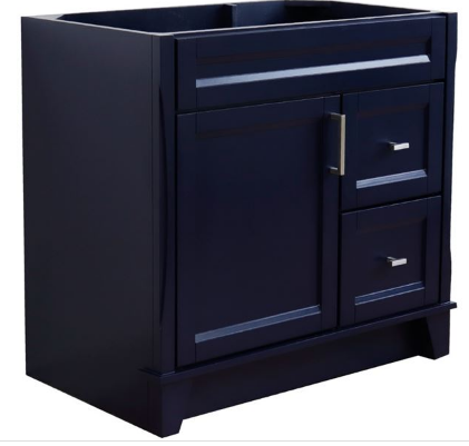 Bellaterra 400700-36L 36" Single Sink Vanity Cabinet Only - Left Door