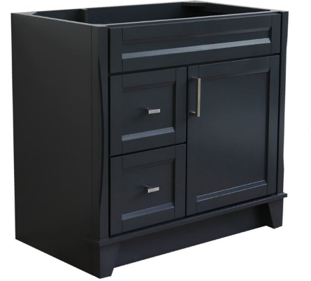 Bellaterra 400700-36R 36" Single Sink Vanity Cabinet Only - Right Drawers