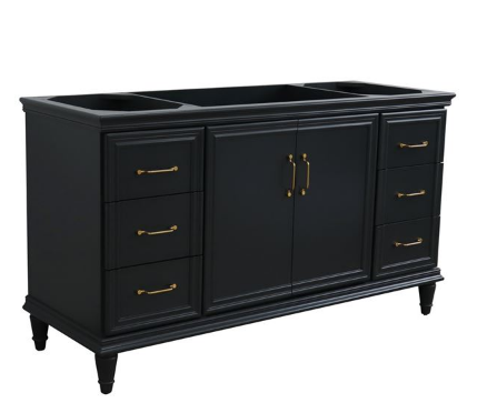 Bellaterra 400800-60S 60" Single Vanity Cabinet Only