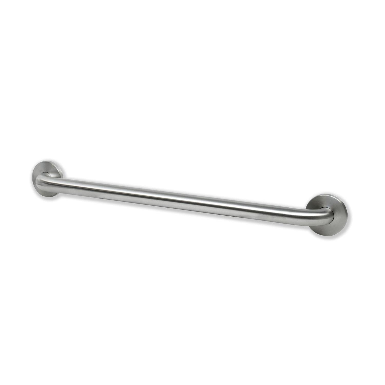 Palmer Fixture CS07 Metal Grab Bar w/ Conceled Flange,Finish-Brushed Stainless
