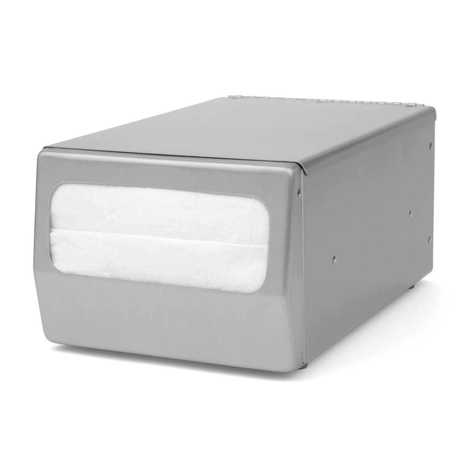 Palmer Fixture ND0071-13 Counter-Top Full Fold Napkin Dispenser,Finish-Brushed Steel