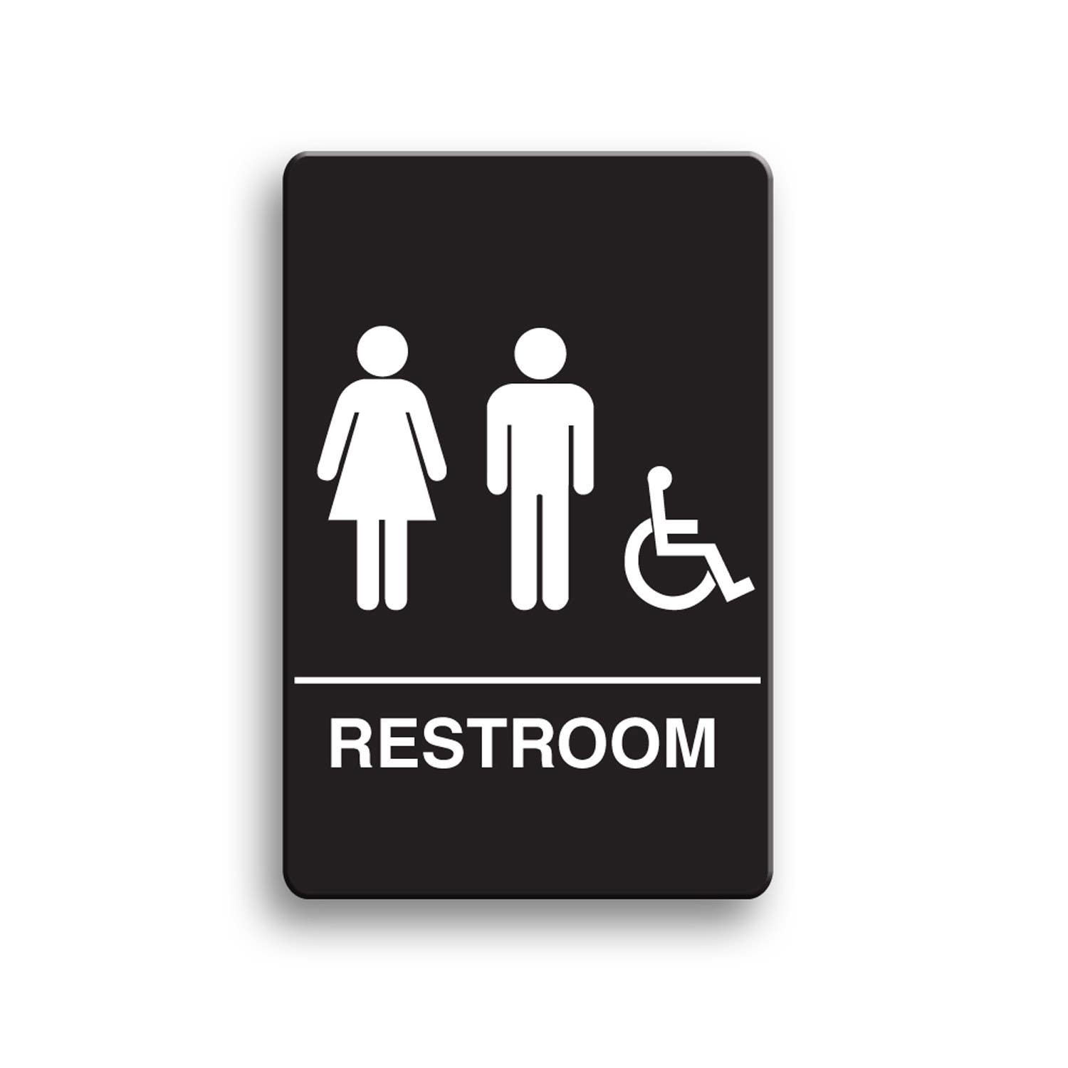 Palmer Fixture IS1006 Unisex Accessible ADA Restroom Sign