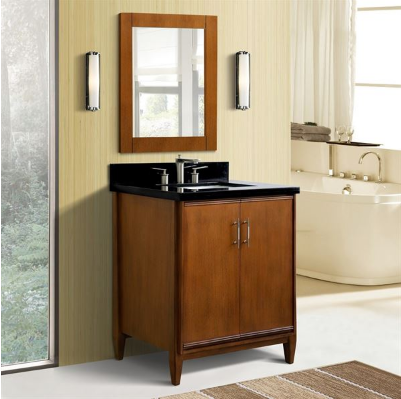 Bellaterra 400901-31-WA 31" Single Sink Vanity In Walnut Finish