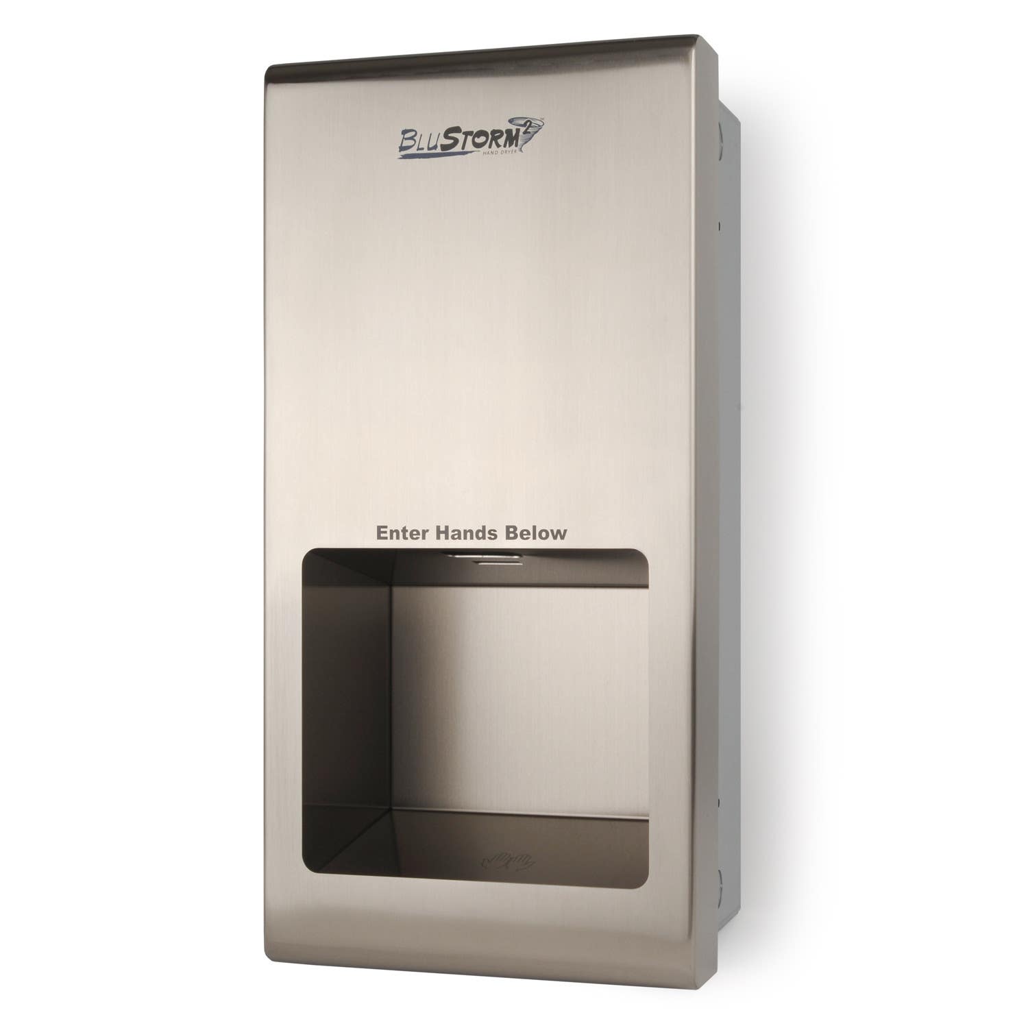 Palmer Fixture HD0955-09 Ultra Series BluStorm 2 Recessed High Speed Hand Dryer, Brushed Stainless