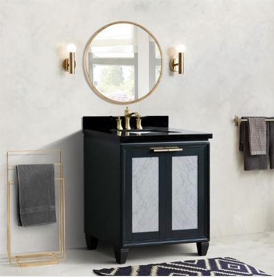 Bellaterra 400990-31-DG 31" Single Sink Vanity In Dark Gray Finish